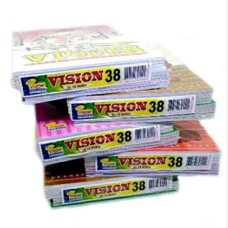 

BUKU TULIS VISION ISI 38 LEMBAR PAK/10 BUKU