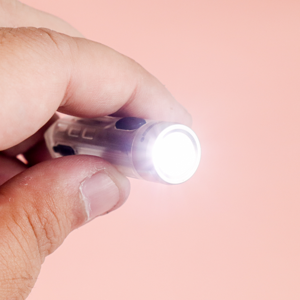 JETBeam Senter LED Mini One SE CREE XP-G3 500 Lumens RGB + UV Light - Silver