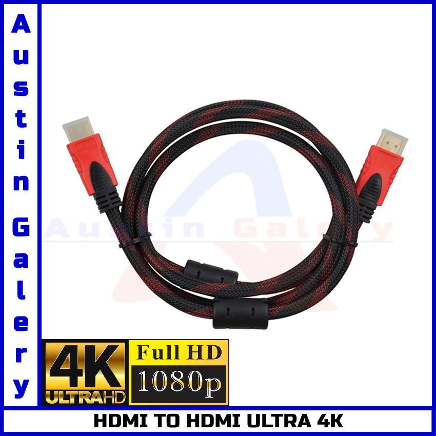 HDMI TO HDMI 4K UltraHD Full HD1080P High Resolution Untuk PC HDTV Laptop