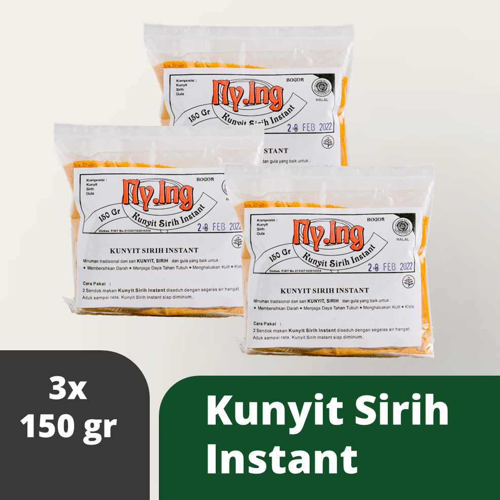 

Jamu Ny. Ing Kunyit Sirih Instan / Jamu Serbuk (PAKET 3 PCS)