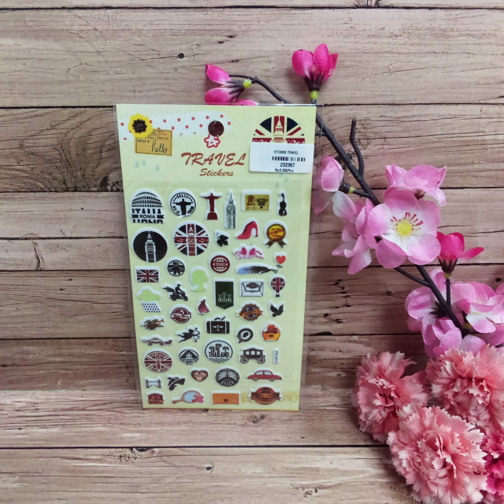 

Gambar Tempel Sticker Timbul Stiker Anak Karakter Travel