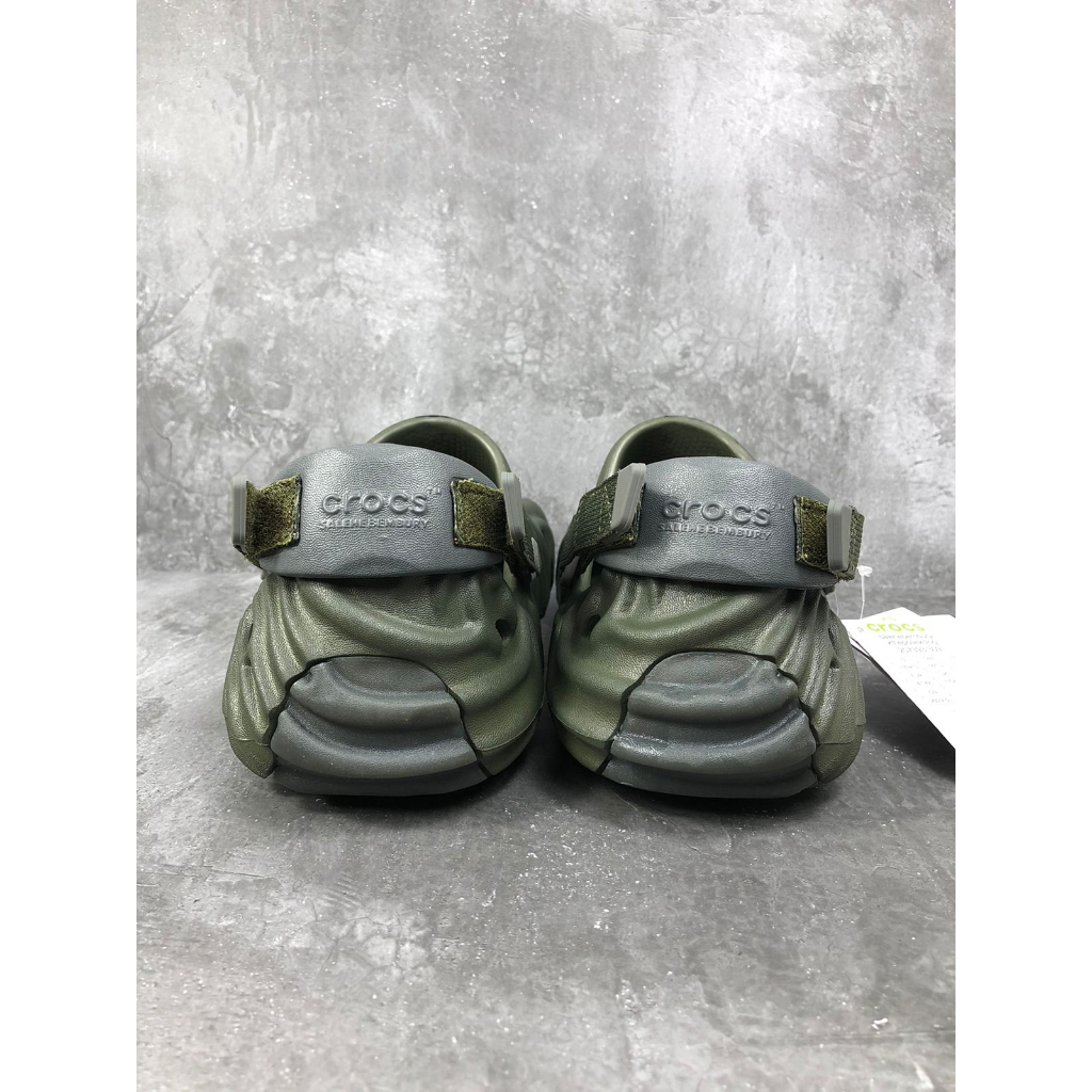 Crocs Pollex Clog x Salehe Bembury Army Green , 100% Real Pic.