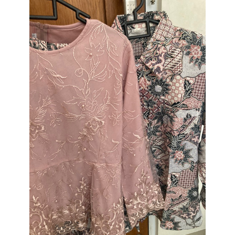 Batik Kebaya Sarimbit Couple bonus hijab (PL pribadi)