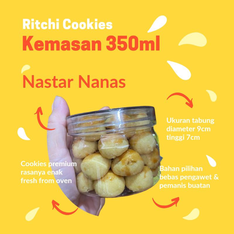 

Kue Kering NASTAR NANAS Cookies Premium Gratis Ongkir Kemasan Tabung 350ml