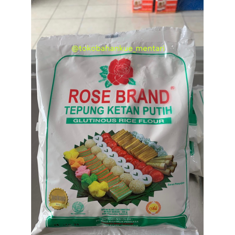 

Tepung Ketan Putih Rose Brand 500 gram