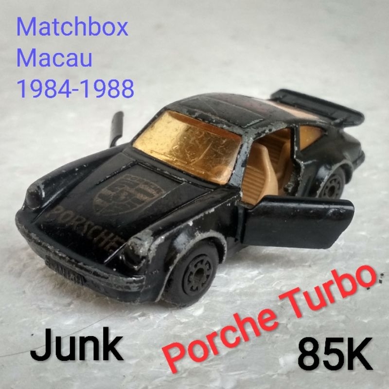 Diecast Matchbox Macau Porsche Turbo 911 Hitam