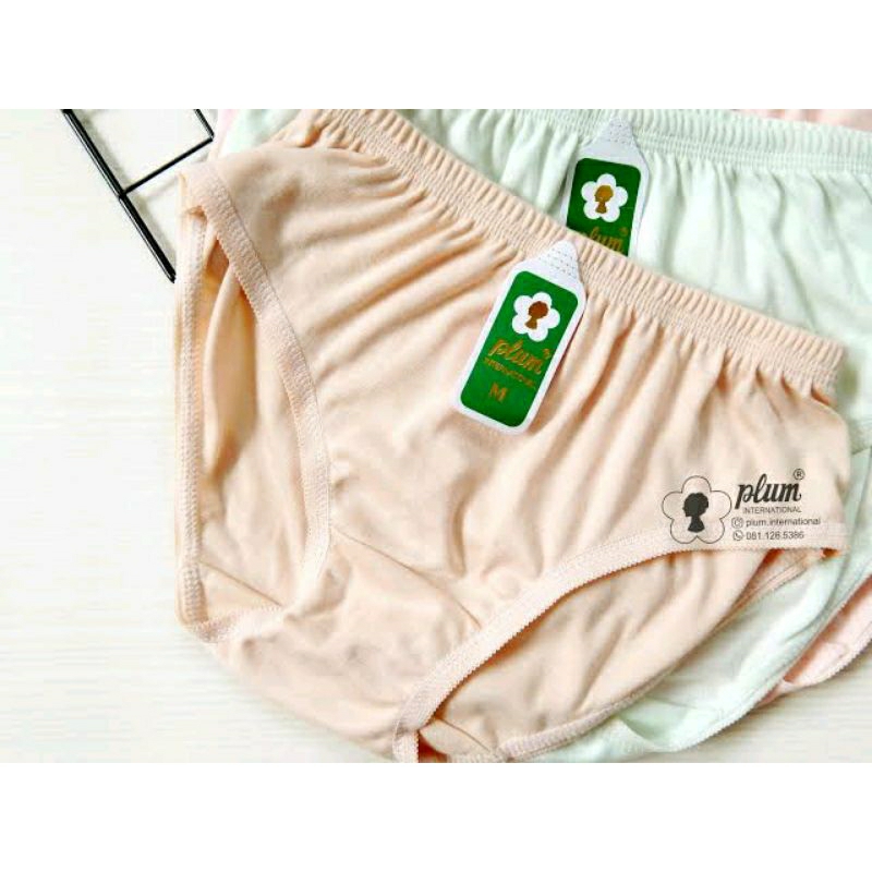 celana dalam wanita nyaman adem cd katun merk plum