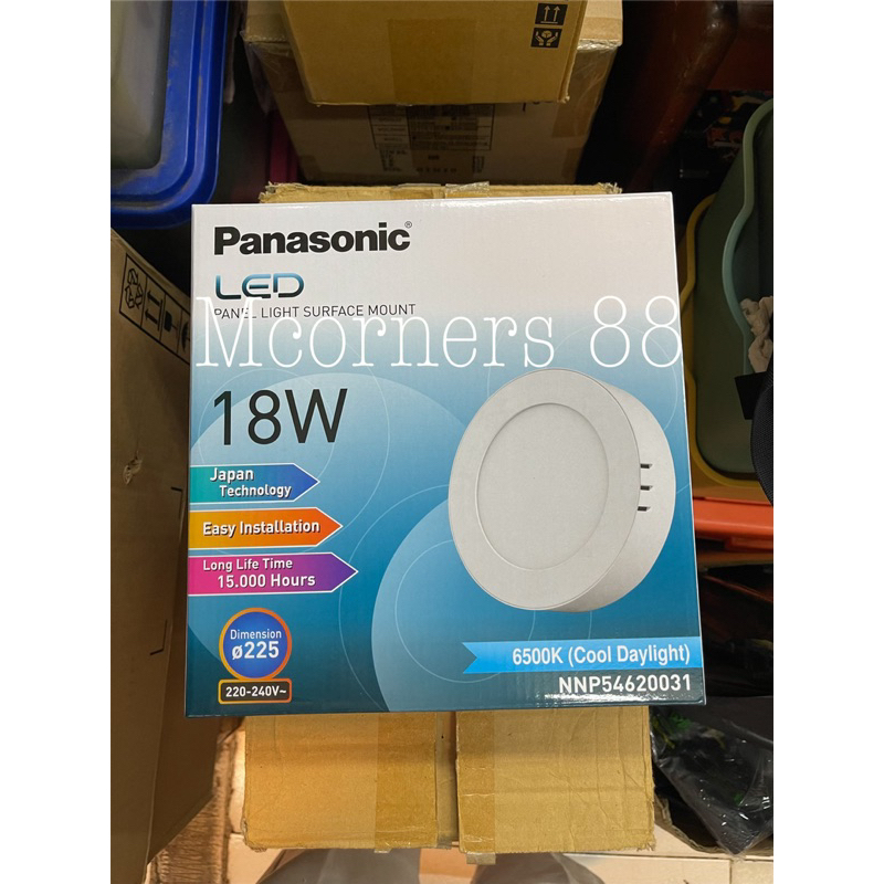 Panasonic Neo Downlight Outbow 18 Watt Putih / Kuning Model Tempel