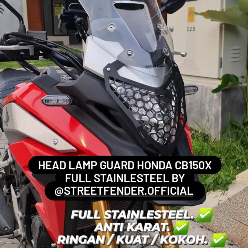 Headlamp Guard Pelindung Lampu Street Fender Honda CB150X CB 150X
