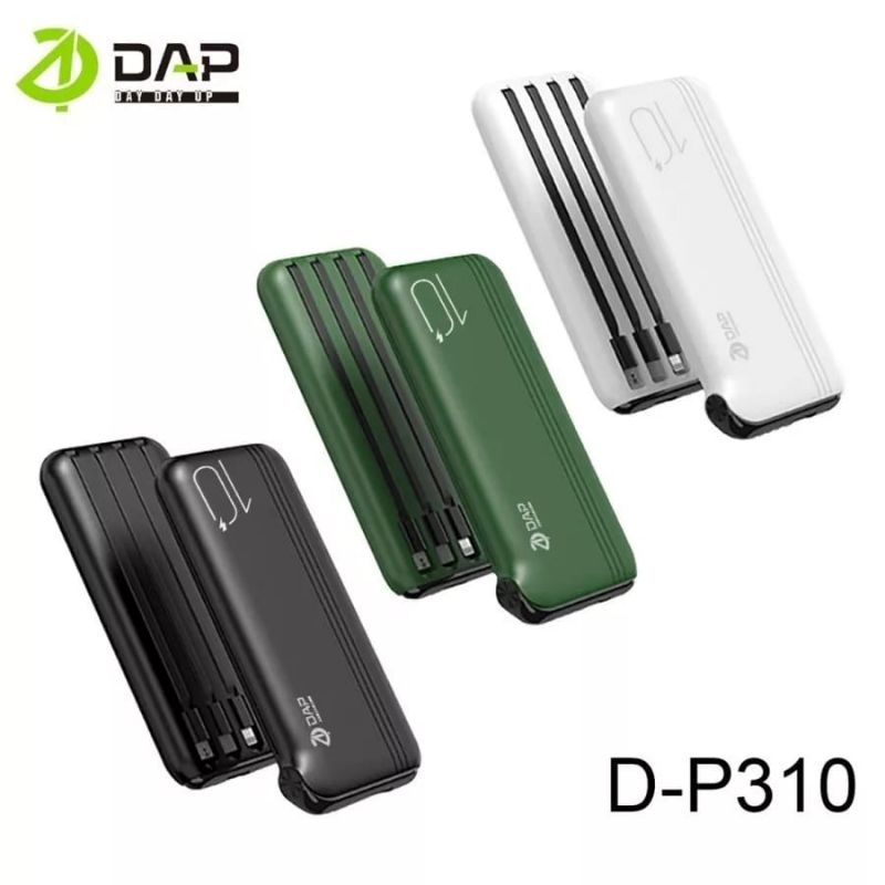 PowerBank DAP 10.000 mah D-P310 cable fast charging