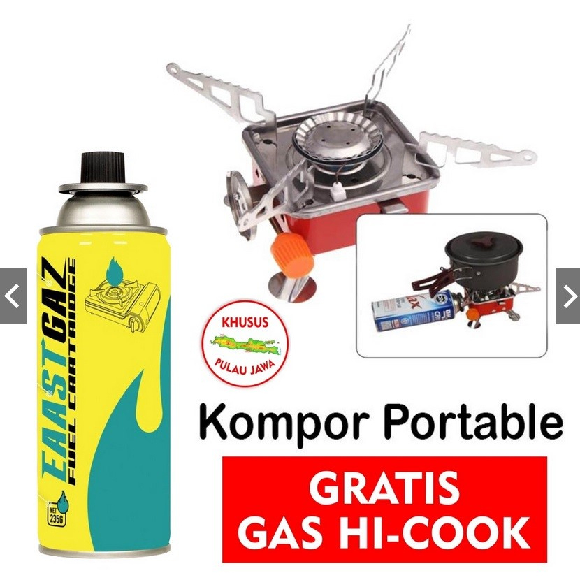 [COD] Kompor Camping + Gas Kotak Mini Portable Stove Kompor Portable