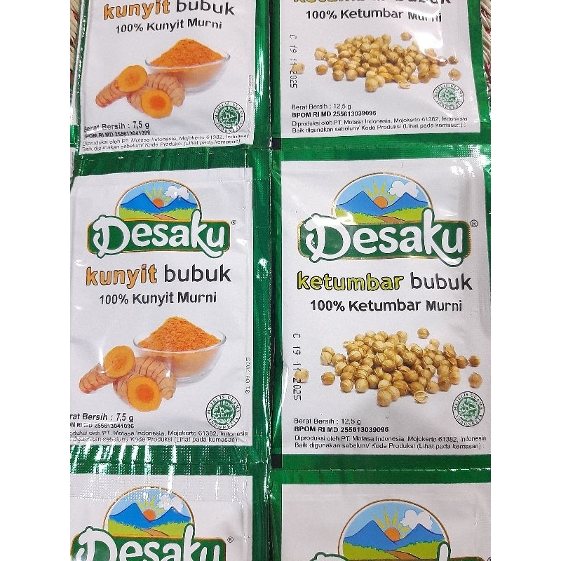 

Desaku Bumbu Kunyit dan Ketumbar Bubuk 100% Murni