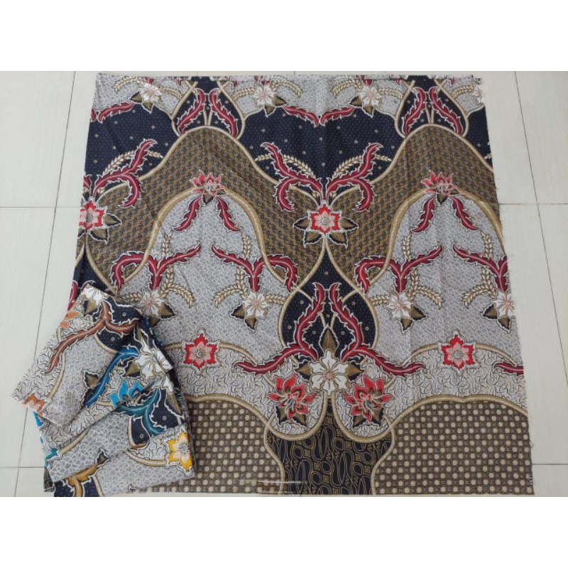 kain batik motif bunga batik katun terbaru
