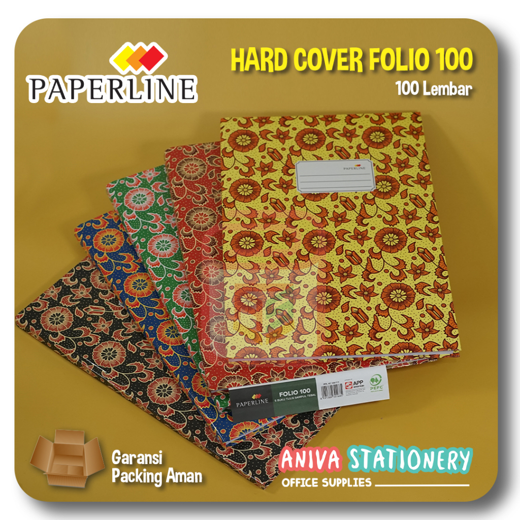 

Buku Tulis Folio Hardcover 100 lembar Paperline