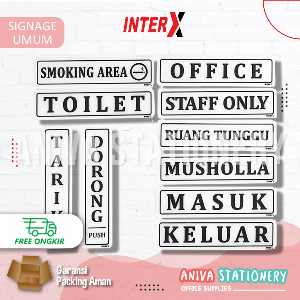 

Signage / Papan Peringatan / Papan Petunjuk / Papan Tanda / Signboard