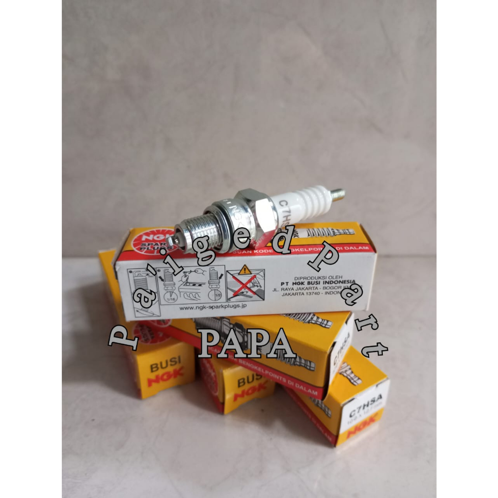 BUSI C7HSA NGK.BUSI TAHAN PANAS C7HSA,BUSI ULIR PENDEKC7HSA NGK SPARKPLUG C7HSA NGK