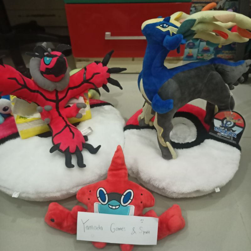 [LIMITED TIME] SET BONEKA PLUSH DOLL POKEMON XERNEAS YVETAL POKEMON CENTER Boneka boneka Plush plush
