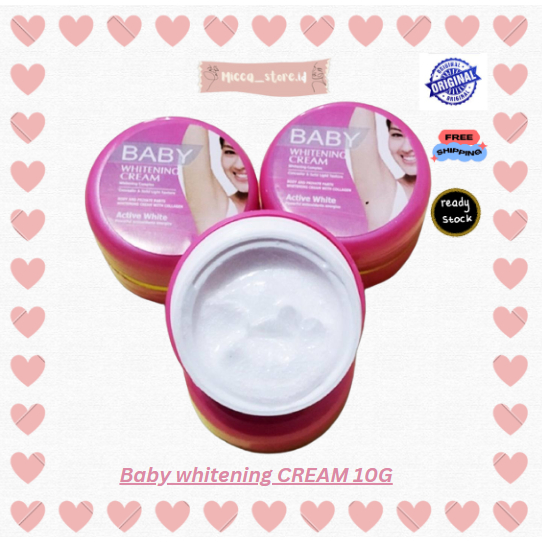 BABY WHITENING CREAM KETIAK ~ PEMUTIH SELANGKA LIPATAN HITAM 10G