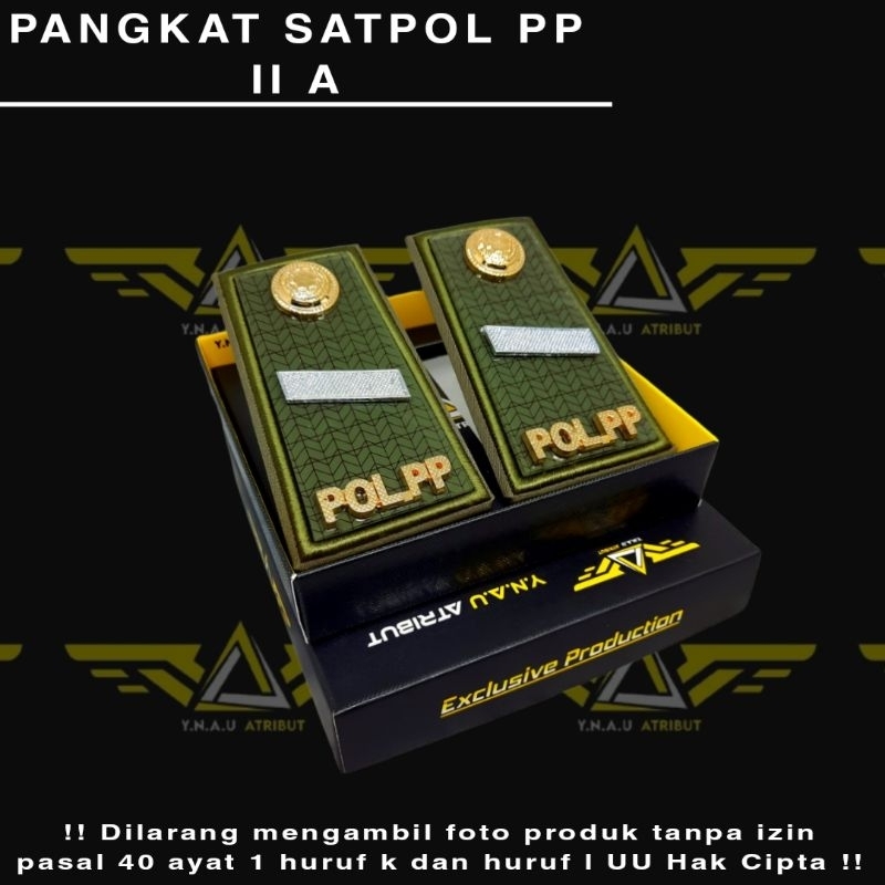 ATRIBUT SATPOL PP / PANGKAT SATPOL PP GOLONGAN 2A EXCLUSIVE