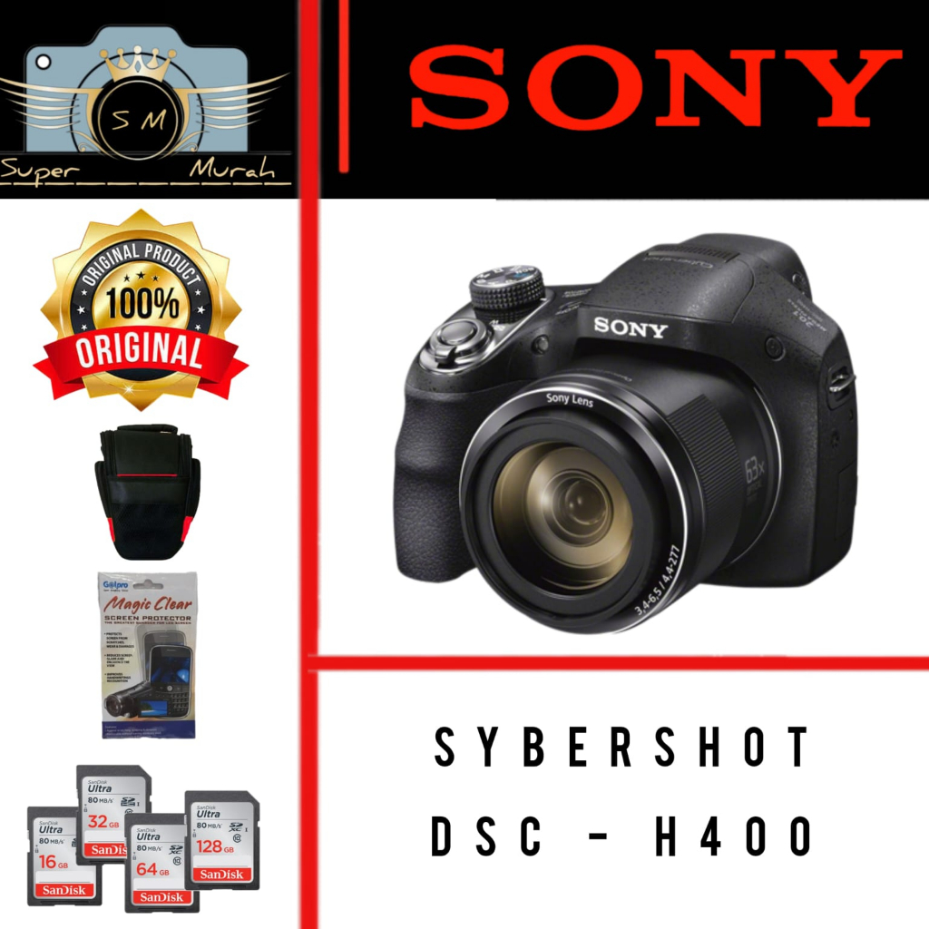 CAMERA SONY CYBERSHOT DSC H400 63x OPTICAL ZOOM / H400 - ORIGINAL