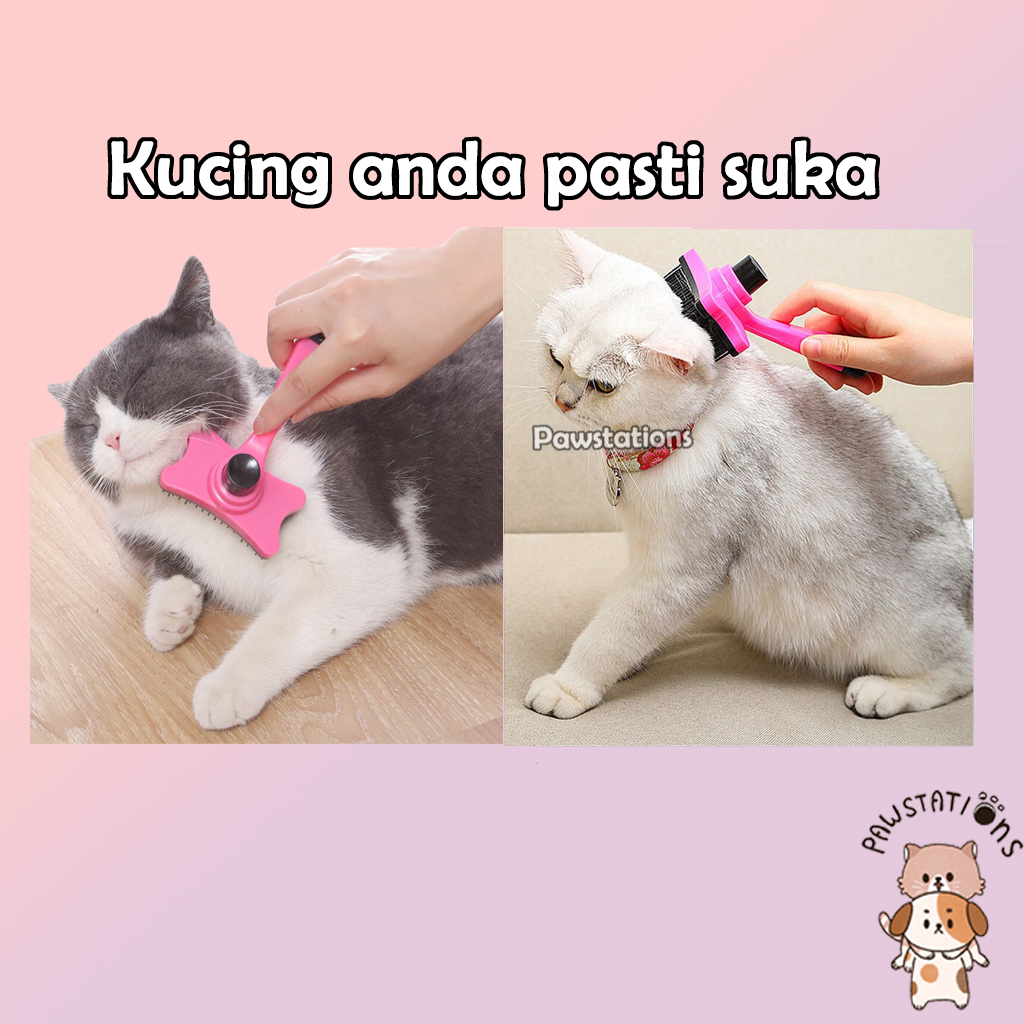 Ready|COD Sisir Tombol Sisir Kucing Sisir Anjing Sisir Kucing Bulu Rontok Sisir Bulu Kucing Sisir Bulu Anjing Paket Grooming Kucing Sisir Grooming Kucing Sisir Kelinci