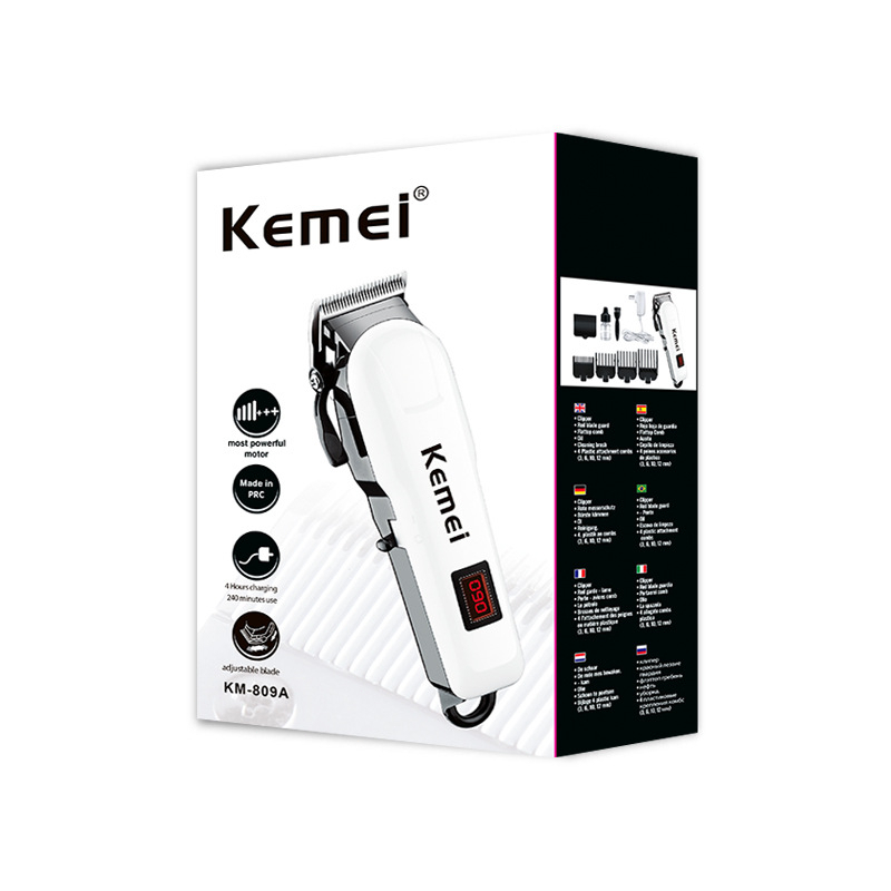 【COD】YUN Mall Hair Clipper Kemei KM-809A Alat Mesin Cukur Rambut