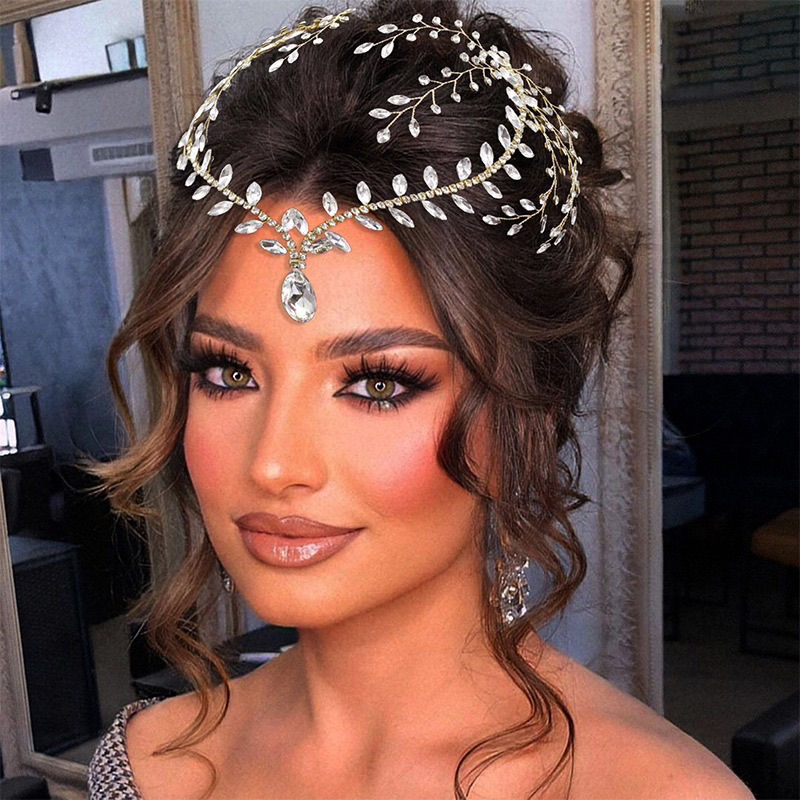 Bandana Mahkota 【303】Bunga Cantik Aksen Pita untuk Aksesoris Rambut