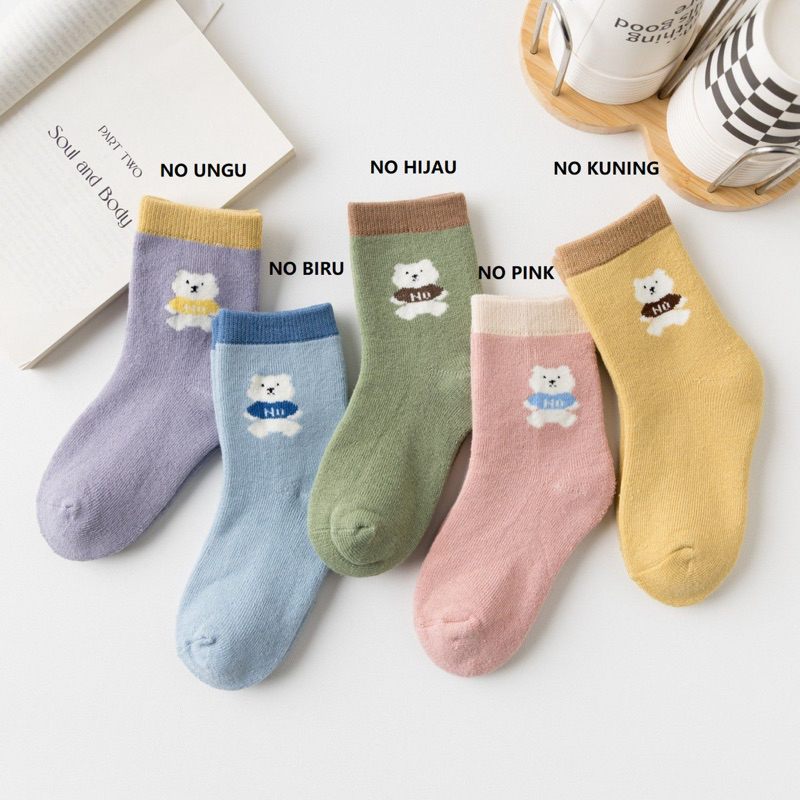 Kaos Kaki Import Anak Tebal Model No Hello Bear