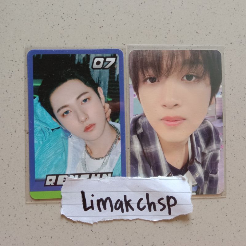 pc Haechan renjun trading card glich mode OFFICIAL
