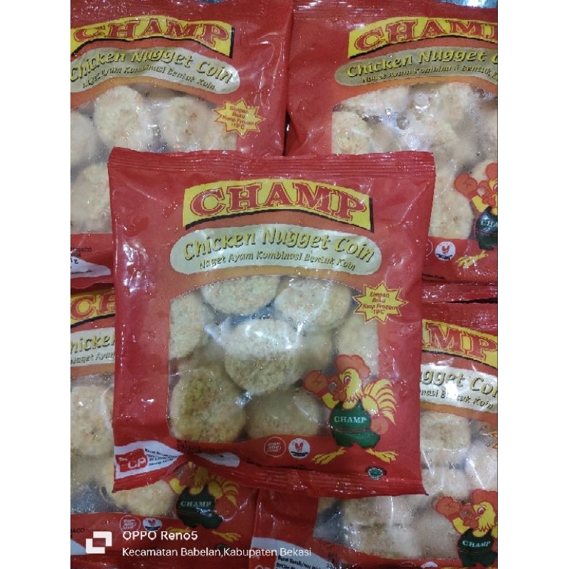 

Champ chicken nugget coin 200gram/ nugget murah/ nugget enak/ nugget champ