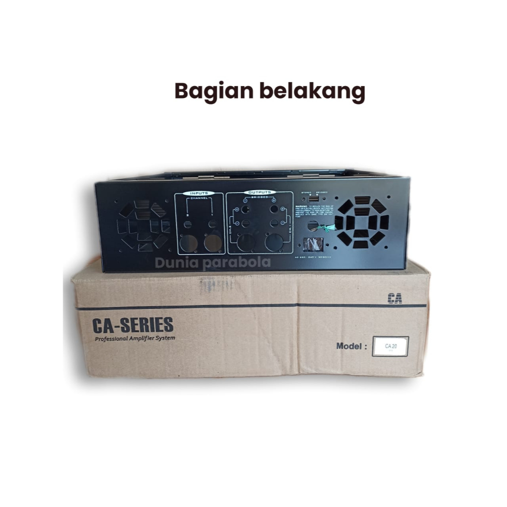 Box Power CA Amplifier CA20 Panel 3U Bahan Super Tebal Box Power Ampli Profesional Sound System CA20