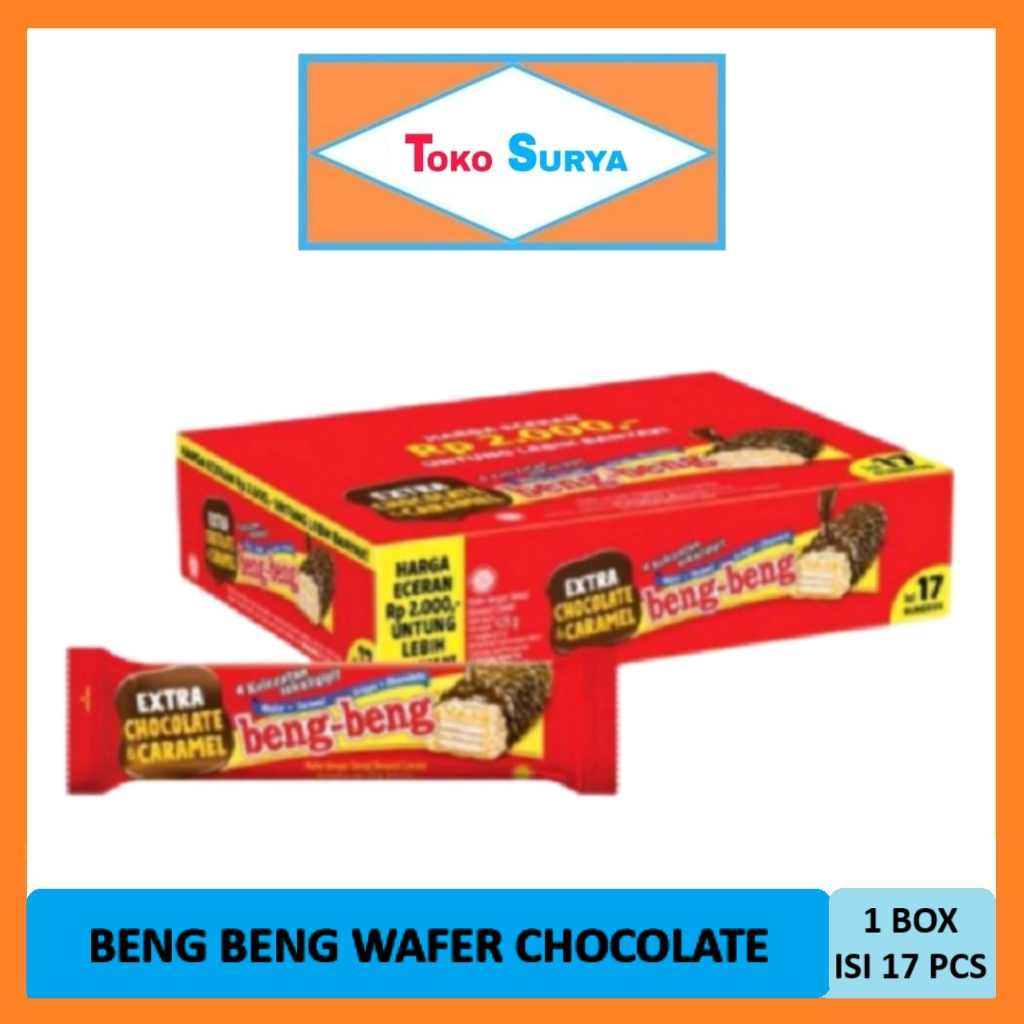 

Beng Beng Wafer Coklat 1 Box 17 Pcs Mayora