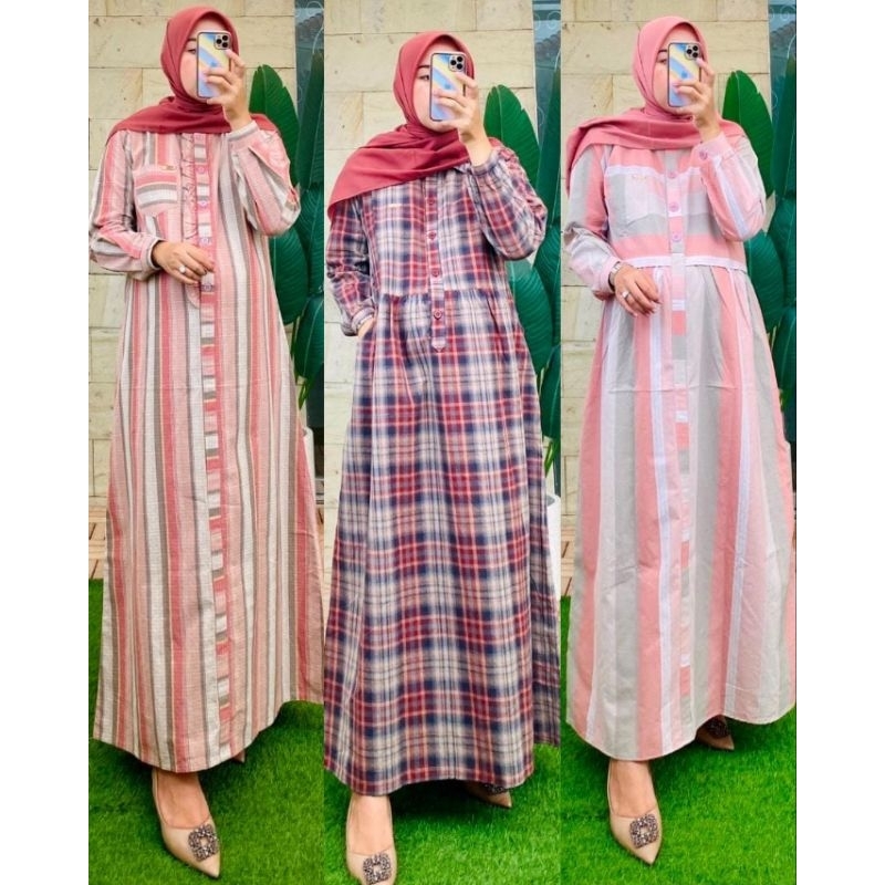 GAMIS / DRESS WANITA KATUN TRISET ORIGINAL BY DIMARA