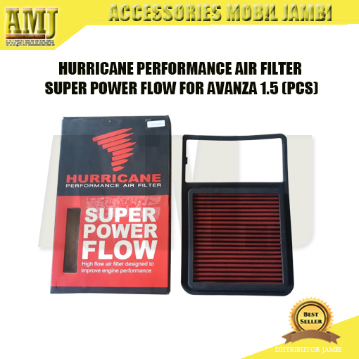 HURRICANE PERFORMANCE AIR FILTER SUPER POWER FLOW FOR AVANZA 1.5 (PCS)