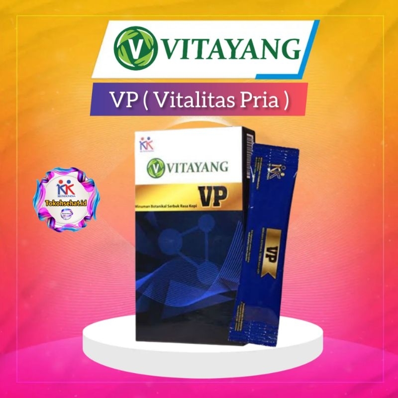 Vitayang VP Suplemen Serbuk Stamina Pria Rasa kopi Original KK Indonesia Rahasia Pria Perkasa Stamina Kuat Vitalitas Tahan Lama