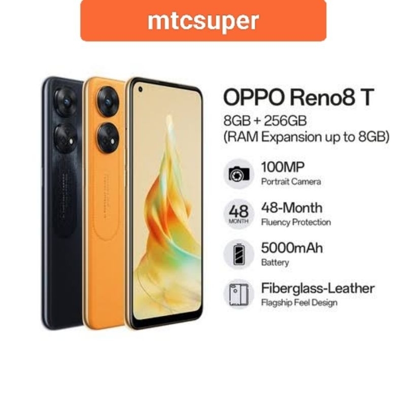 OPPO RENO 8T 8/256 GARANSI RESMI