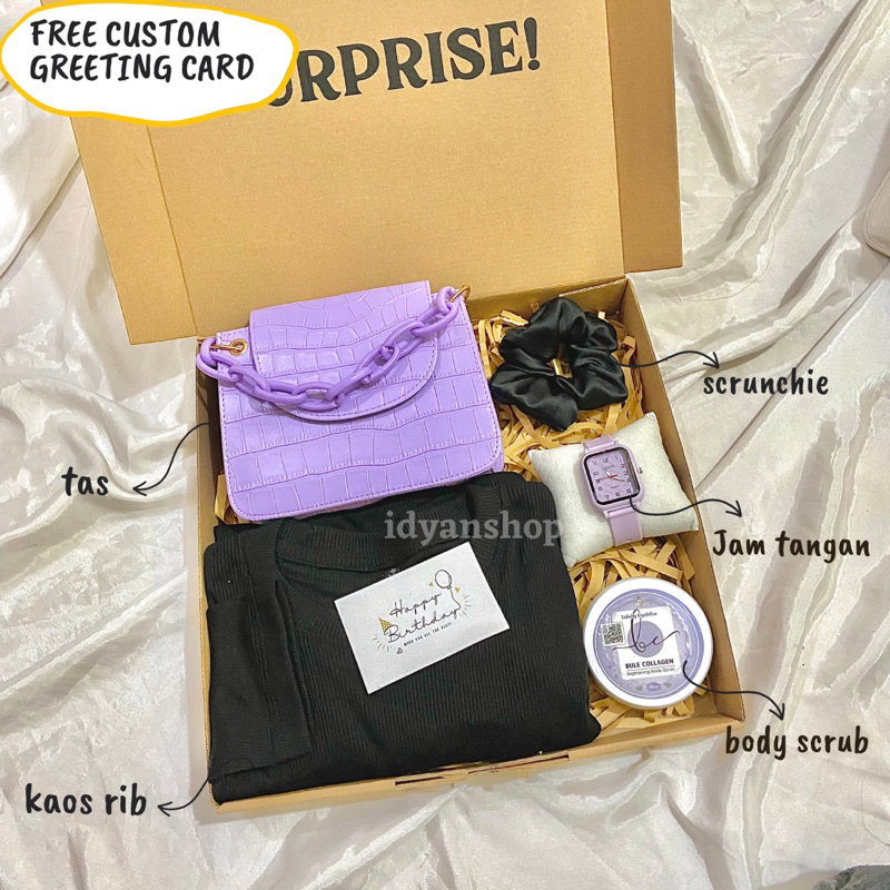 [IDYANS] TAS CROCO MINI HAMPERS GIFTBOX KADO REKOMENDED TAS BAHU WANITA