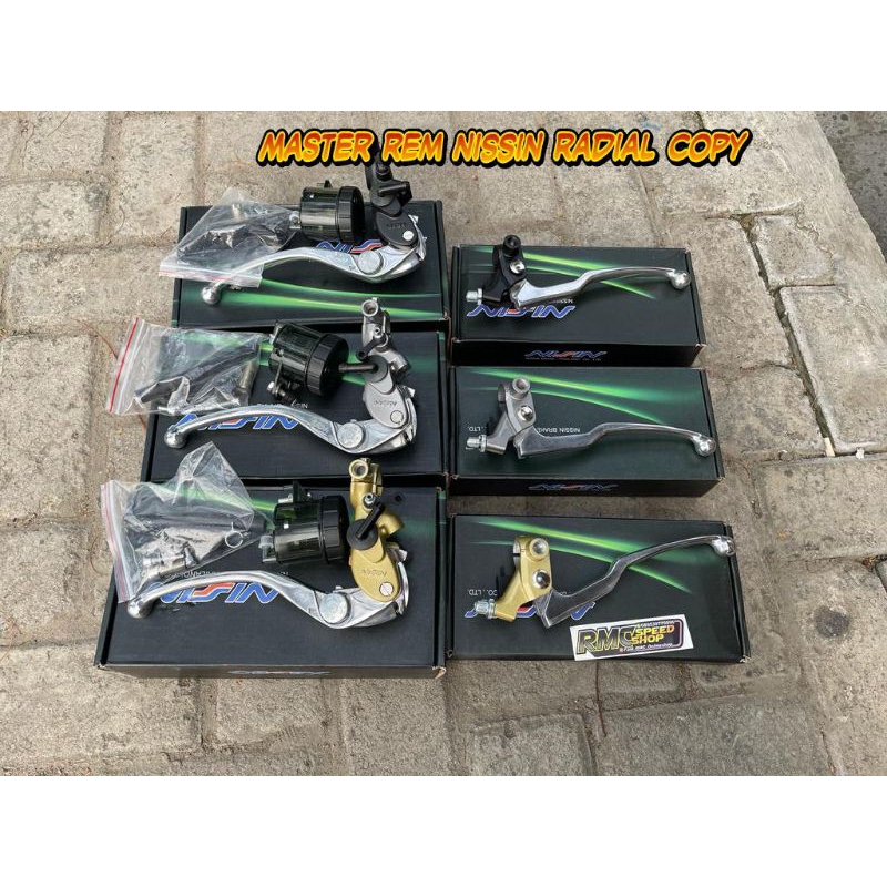 Master rem Nissin samurai radial copy ori set kanan kiri