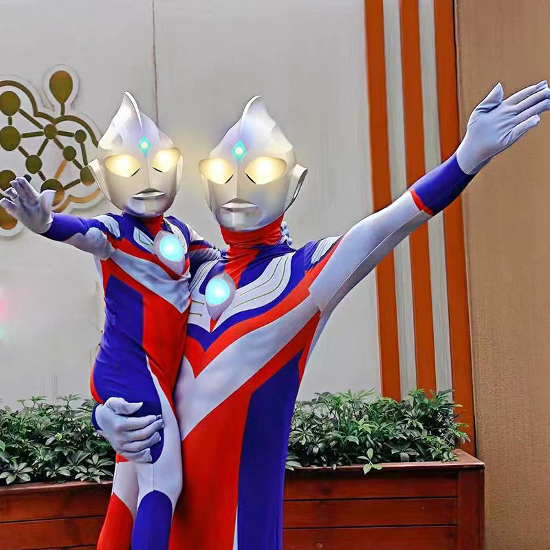 Dewasa Anak -anak Mainan Kostum Ultraman Digacero Pakaian Kostum Anak -anak Kostum Dewasa Halloween Kostum Cosplay