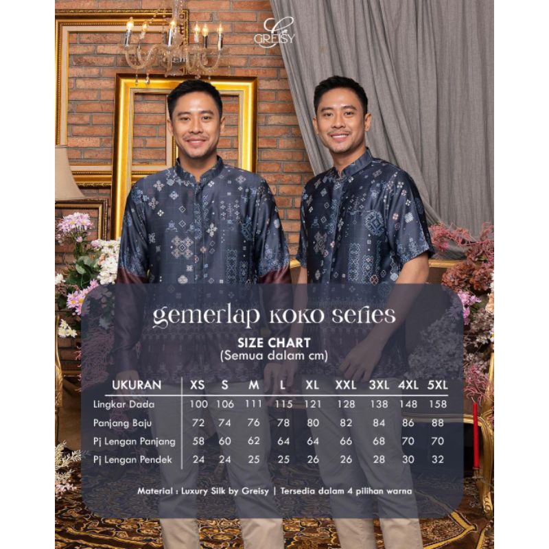 Family set Greisyofficial/baju couple lebaran/ dress muslim/nusantara series