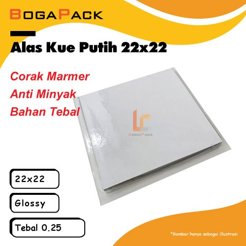 

Tatakan Kue Alas Kue Putih Alas Cake 22, 25, 30