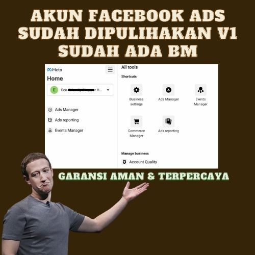 

Akun Facebook ADS Sudah Siap Iklan V1 + BM 1