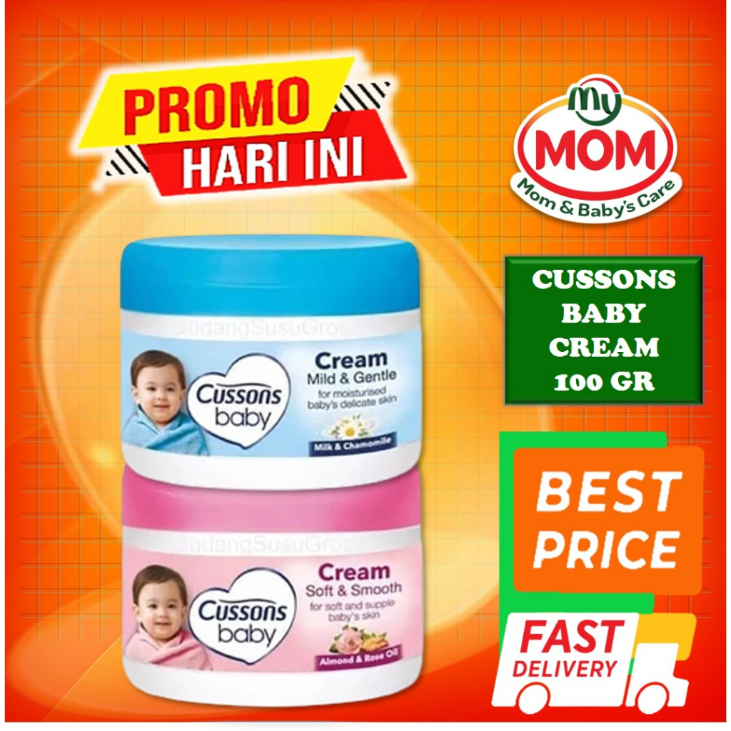 [BPOM] Cussons Baby Cream 100gr &amp; 50gr / Cusson Cream Pelembab Bayi 100 gr &amp; 50 gr / Krim Bayi / MY MOM