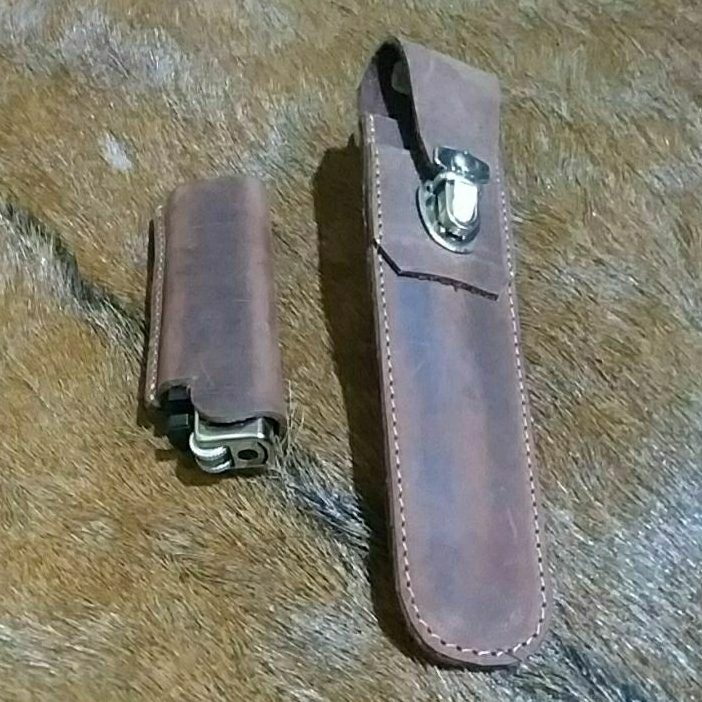 Sarung Pipa Rokok Bahan Kulit sapi Asli