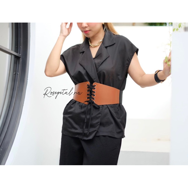 obi belt rubber / ikat pinggang obi / obi belt tali / belt korean