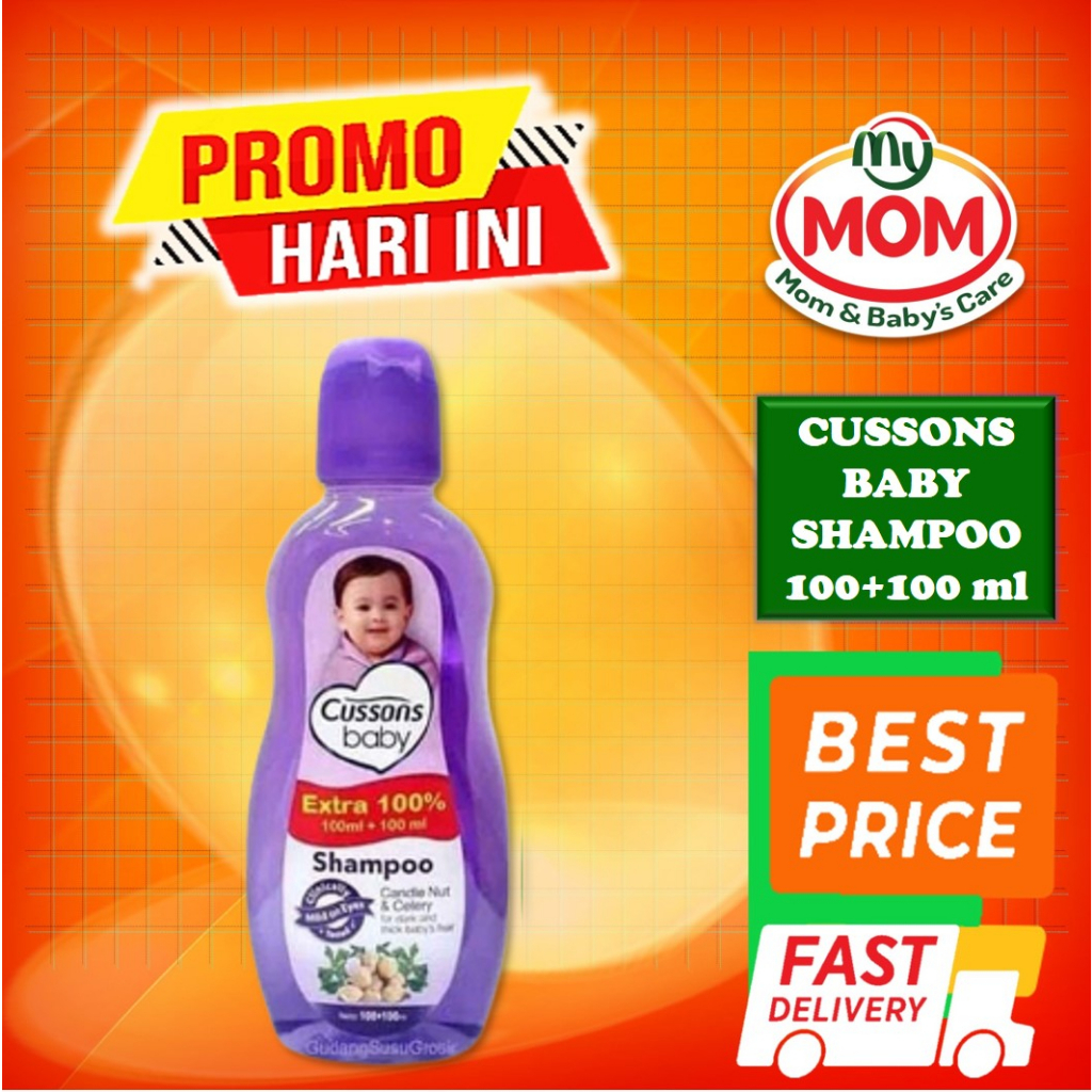 [BPOM] Cussons Baby Shampoo 100ml + 100ml &amp; 50ml + 50ml / Cusson Shampo Bayi 100 ml + 100 ml &amp; 50 ml + 50 ml / MY MOM