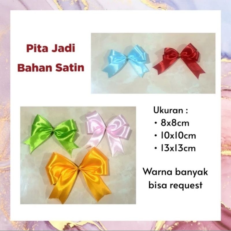 

Pita Jadi Siap Pakai Pita Satin Pita Kado Hampers Parcel