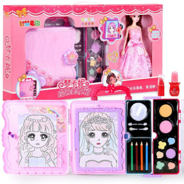 

Dijual Mainan Anak 3 In 1 Menggambar Mewarnai Makeup Boneka Drawing Doll Diskon