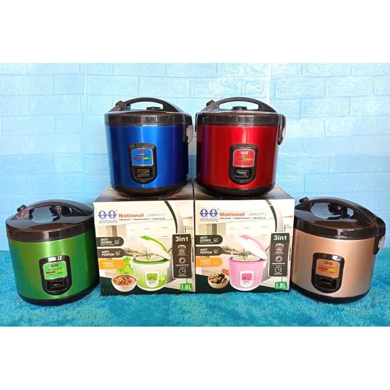 Magic Com Rice Cooker National QQ 1,8L 1,8Liter 3in1
