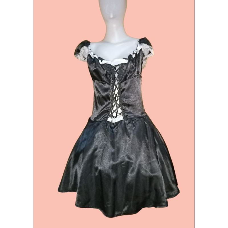 kostum cosplay gothic halloween dress preloved